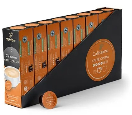 Capsule cafea - Pachet 8 x capsule Tchibo Cafissimo Caffe Crema Rich Aroma, 80 buc