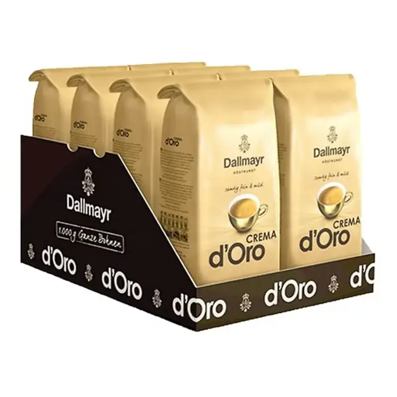 Cafea boabe - Pachet 8 x Dallmayr Crema D'Oro cafea boabe 1kg
