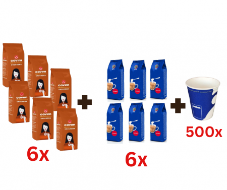Lapte instant - Pachet Promo 6x Covim Orocrema + 6x ICS Creamer + 500 pahare