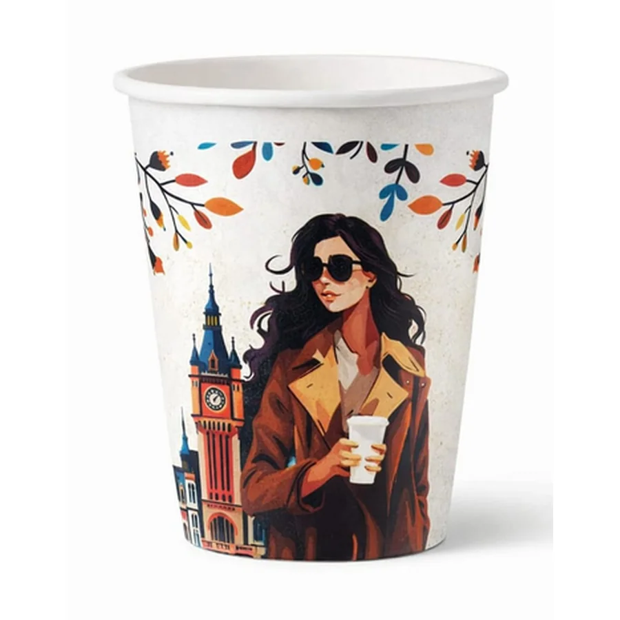 Pahare de carton - Pahare carton colorate, 7 oz, 210 ml, 50 buc