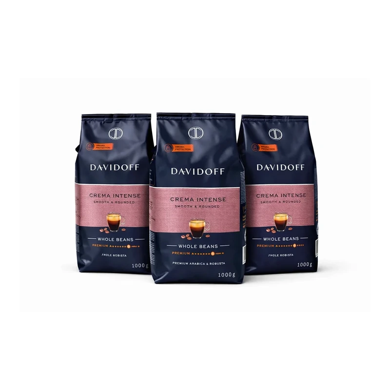 Cafea boabe Davidoff - Promotie 3 x Davidoff Crema Intense, 1kg
