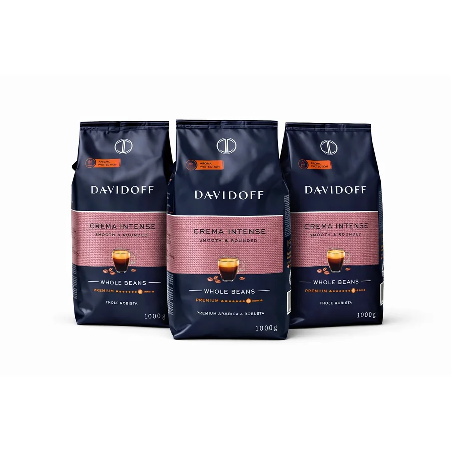 Cafea boabe Davidoff - Promotie 3 x Davidoff Crema Intense, 1kg