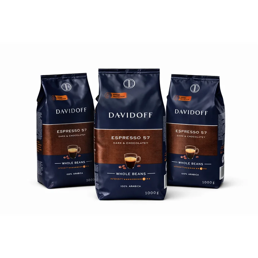 Cafea boabe Davidoff - Promotie 3 x Davidoff Espresso 57 1kg