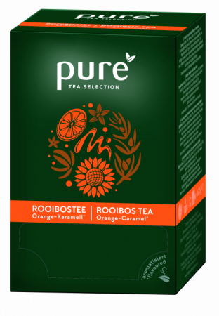 Ceaiuri - Pure Rooibos Ceai Portocala si Caramel, 25 plicuri