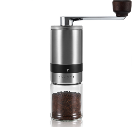 Rasnite - Râșniță manuală de cafea portabilă din inox cu mecanism ceramic reglabil