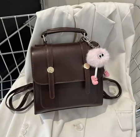 Genti si Rucsace - Rucsac mini simplu și modern pentru femei, casual, maro