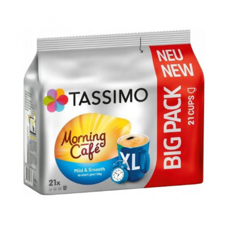 Capsule cafea - Tassimo Jacobs Morning Cafe Mild XL Capsule, 21 buc