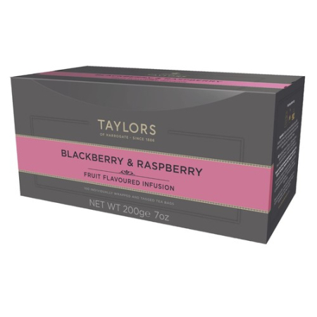 Ceaiuri - Taylors of Harrogate Blackberry & Raspberry Ceai de fructe, 100 plicuri