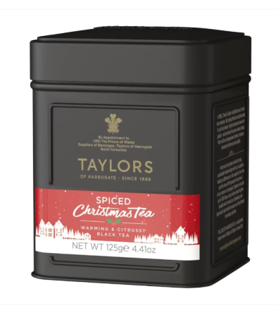 Ceaiuri - Taylors of Harrogate Ceai Negru Editie de Craciun Cutie Metalica, 125 g