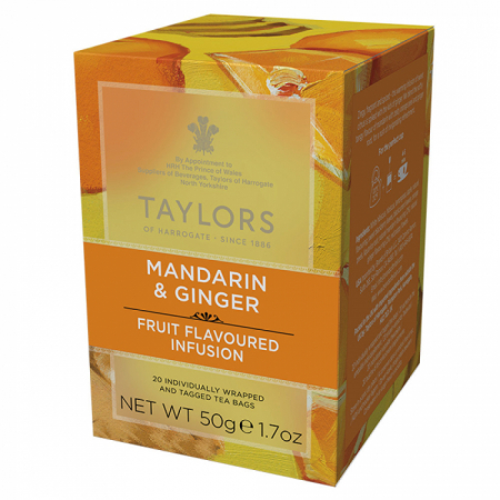 Ceaiuri - Taylors of Harrogate Mandarin & Ginger Ceai Infuzie, 20 plicuri