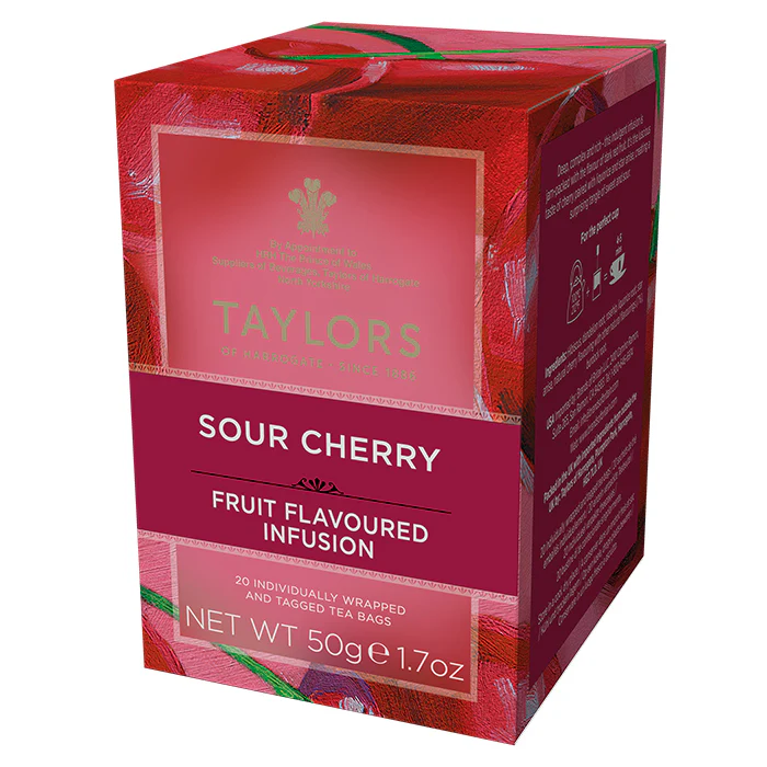 Ceaiuri - Taylors of Harrogate Sour Cherry Ceai Infuzie, 20 pliculete