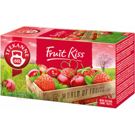 Ceaiuri - Teekanne Ceai Fruit Kiss capsuni si cirese, 20 plicuri