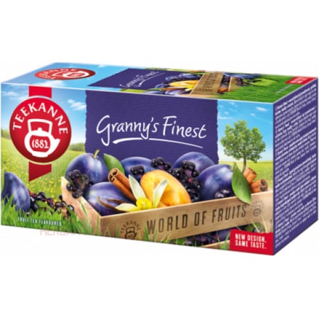 Ceaiuri - Teekanne Granny's Finest ceai prune si scortisoara, 20 plicuri