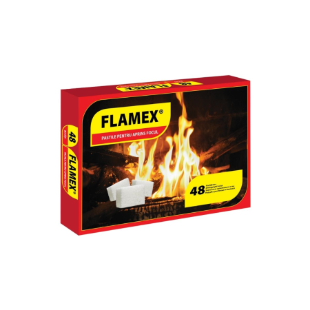 Categorii - Pastile pentru aprins focul Flamex pachet roșu / 48 cuburi