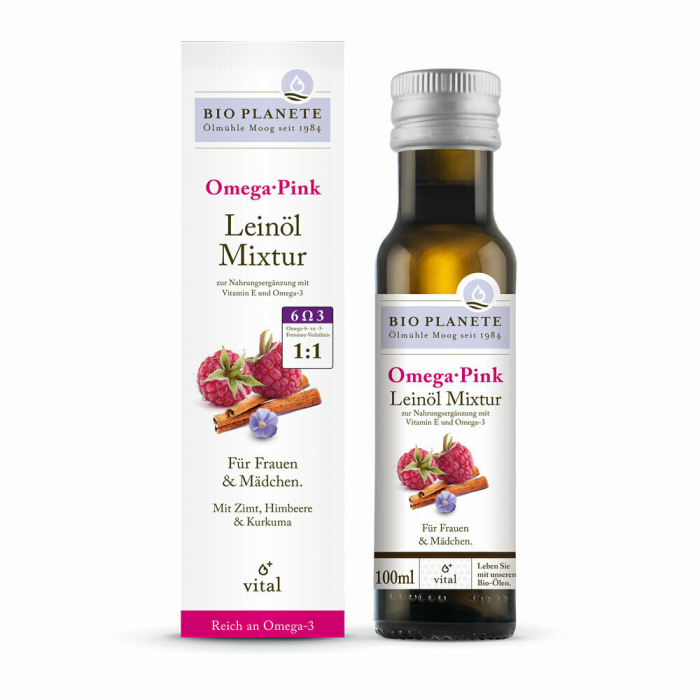 Amestec de ulei de in Omega Pink bio 100ml Bio Planete [1]
