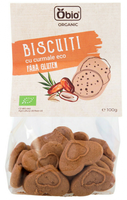 Biscuiti cu curmale fara gluten bio 100g Obio [1]
