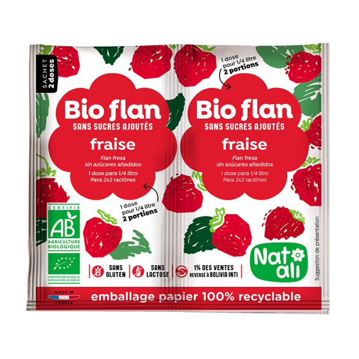 Budinca de capsuni, bio, 2x 4g, Nat-ali [1]