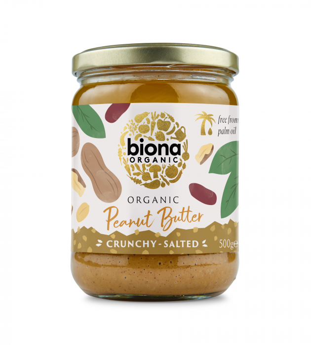 Crema de arahide crunchy cu sare eco 500g Biona [1]