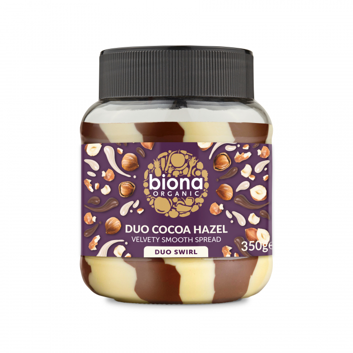 Crema de ciocolata cu alune Duo Swirl bio 350g Biona [1]