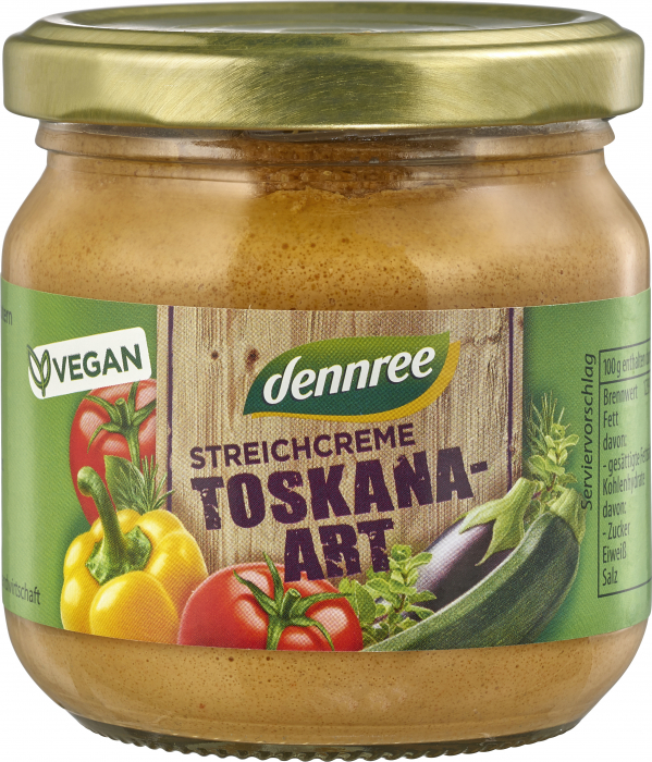 Crema tartinabila Toscana bio 180g Dennree [1]