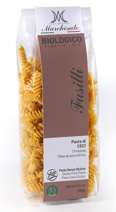 Fusilli cu naut bio fara gluten 250g Marchesato [1]