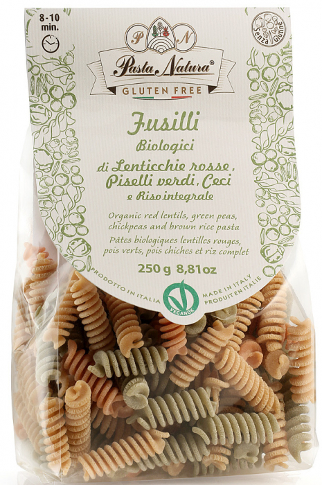 Fusilli tricolore bio fara gluten, 250g Pasta Natura [1]