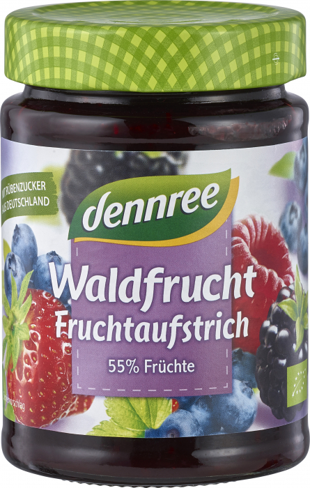 Gem de fructe de padure bio 340g Dennree [1]