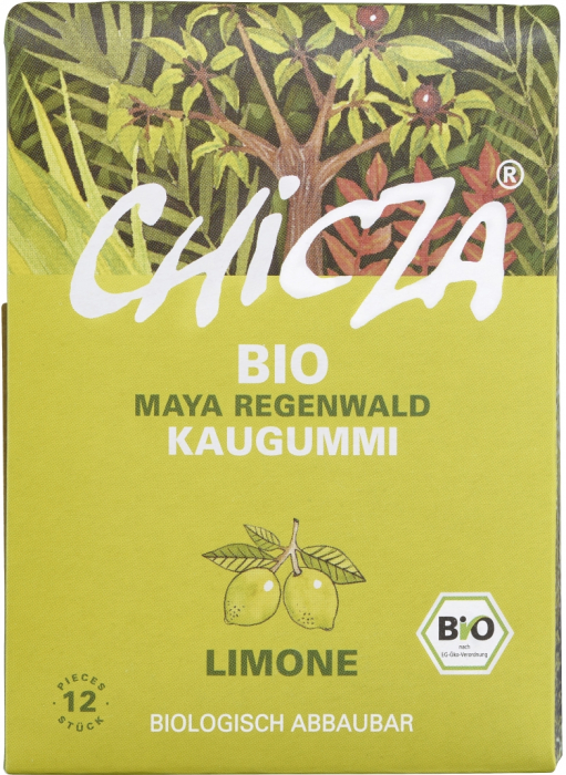 Guma de mestecat cu lamaie bio 30g Chicza [1]