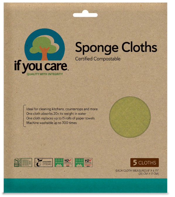 Lavete de uz universal, reutilizabile, biodegradabile, 5 buc. If You Care [1]