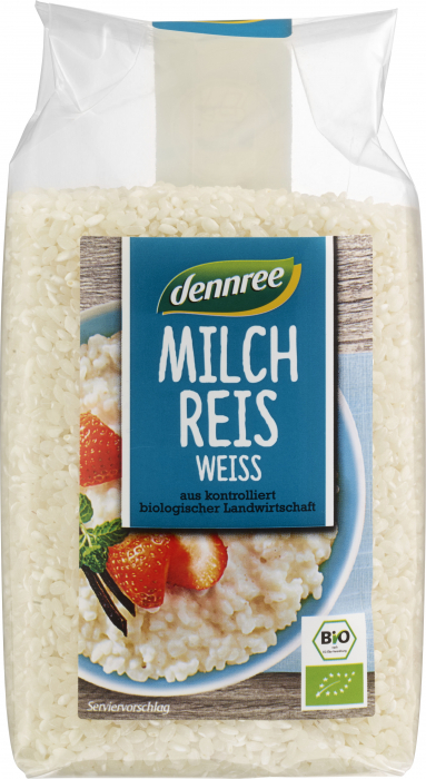 Orez alb pentru orez cu lapte bio 500g Dennree [1]