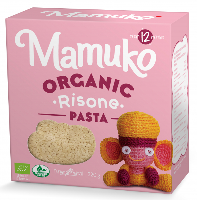 Paste in forma de graunte, pentru copii, din grau dur bio 320g Mamuko [1]