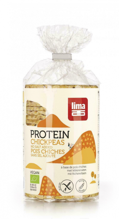 Rondele proteice din naut expandat fara sare eco 100g Lima [1]