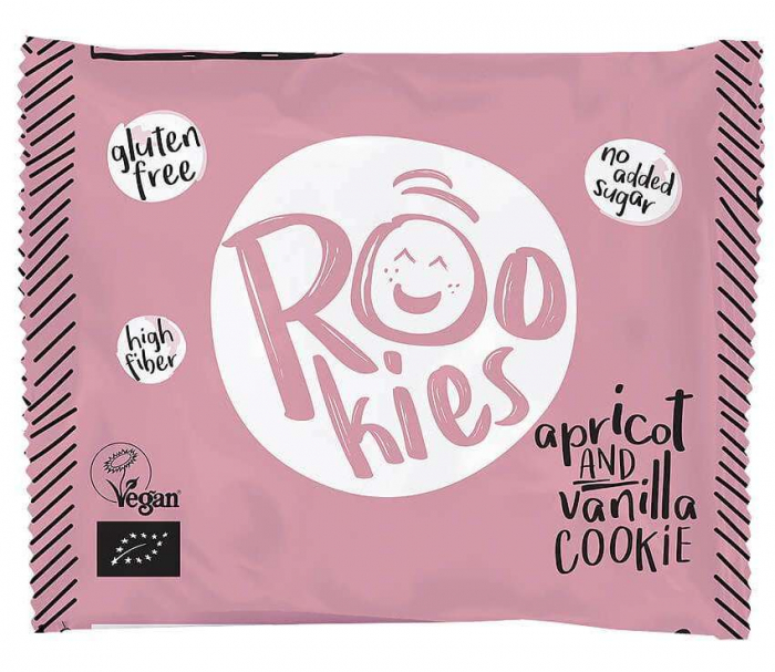 Rookies - Cookie cu caise si vanilie BIO 40G [1]