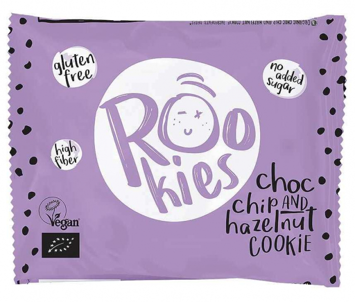 Rookies - Cookie cu ciocolata si alune BIO 40G [1]