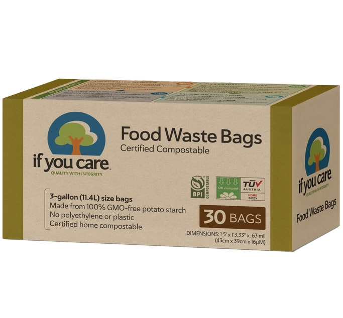 Saci menajeri compostabili 11.4L, 30 buc., If You Care [1]