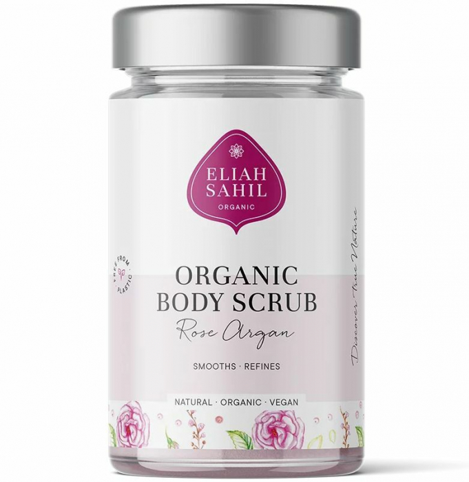Scrub pentru corp cu trandafiri si argan bio 256g Eliah Sahil [1]