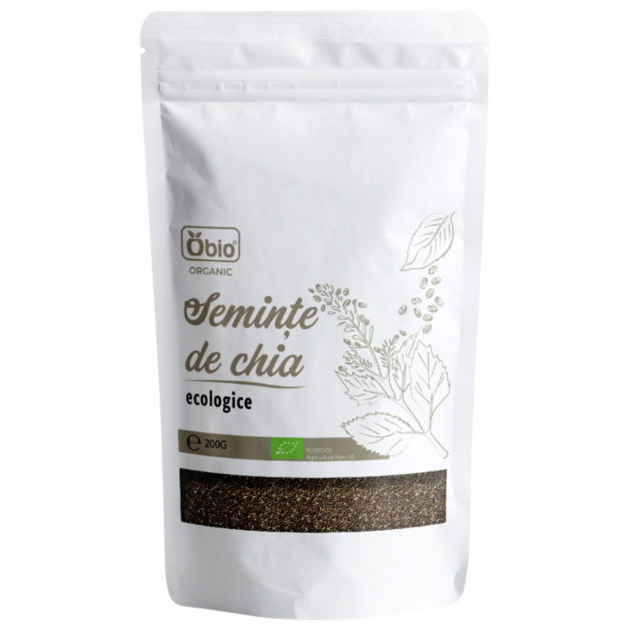 Seminte de chia raw bio 200g Obio [1]