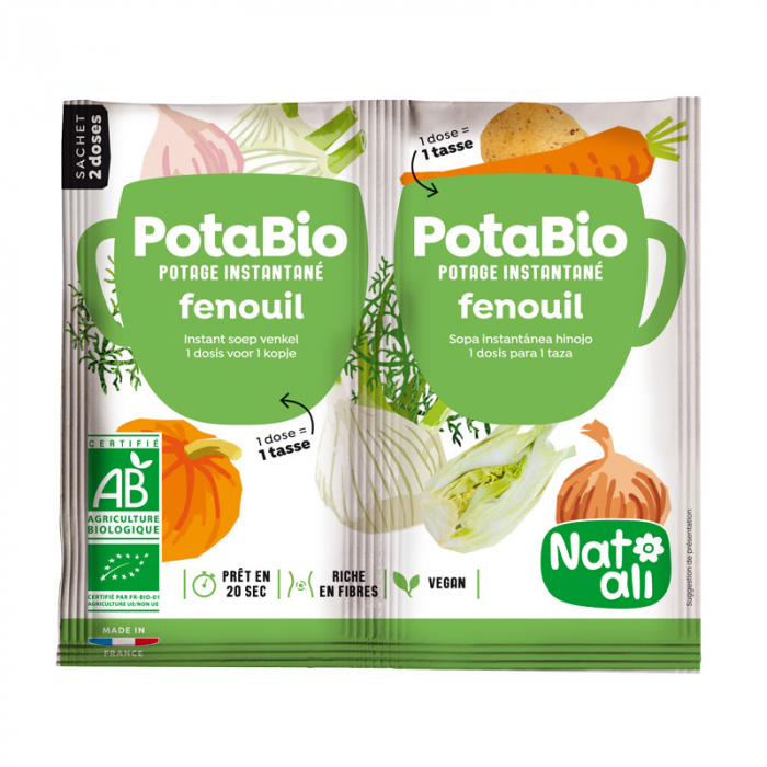 Supa instant cu fenicul si legume, bio, 2x 8.5g, Nat-ali [1]