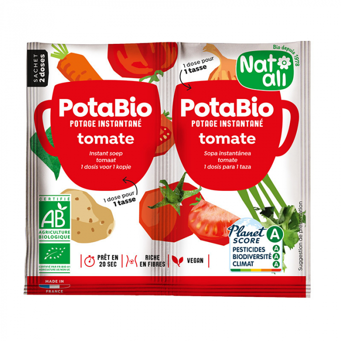 Supa instant cu rosii si legume, bio, 2x 8.5g, Nat-ali [1]
