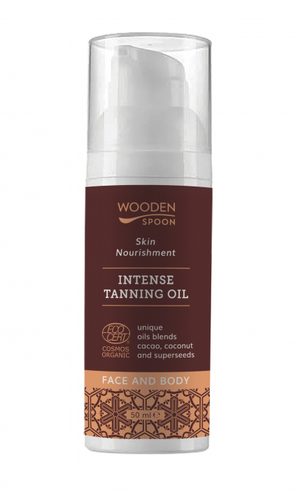 Ulei de plaja pentru bronz, bio, 50ml, Wooden Spoon [1]