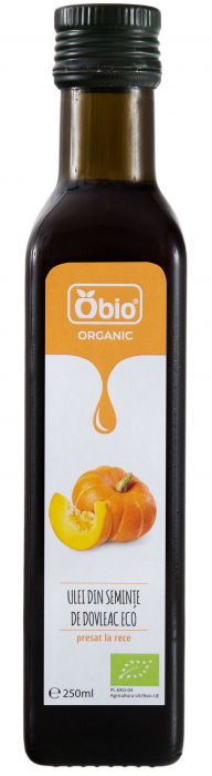 Ulei din seminte de dovleac bio 250ml Obio [1]