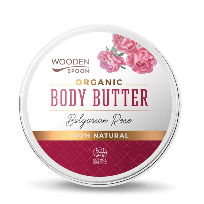 Unt de corp Bulgarian Rose, bio, 100ml, Wooden Spoon [1]