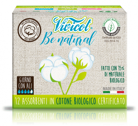 INGRIJIRE PERSONALA - Absorbante de zi ultra subtiri din bumbac bio, 4 picaturi (12 buc) - VIVICOT Be Natural