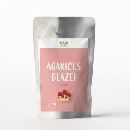 PULBERI SI SEMINTE - Agaricus Blazei pudra, 60g, Green Bliss