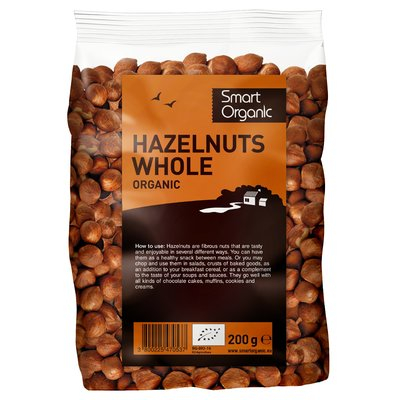 BATOANE, NUCI SI FRUCTE USCATE - Alune de padure crude eco 200g Smart Organic