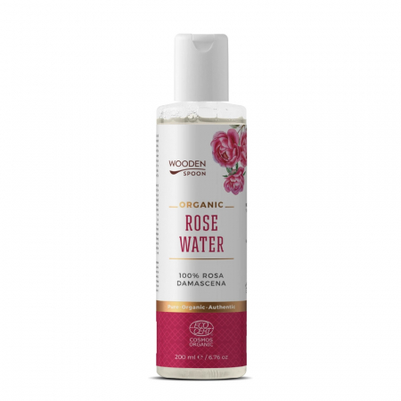 INGRIJIRE PERSONALA - Apa de trandafir Rosa Damascena, bio, 200ml, Wooden Spoon