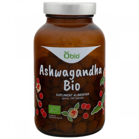 Obio - Ashwagandha, bio, 240 tablete (120g), Obio