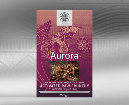 MIC DEJUN BOGAT IN NUTRIENTI - AURORA crunchy cu seminte activate raw bio 250g