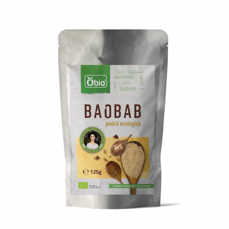 PULBERI SI SEMINTE - Baobab pulbere eco 125g OBIO
