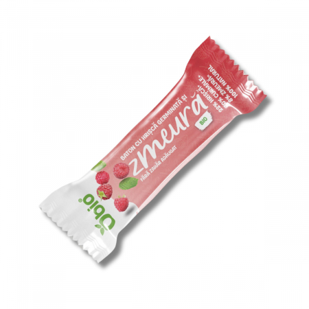 Noi - Baton cu hrisca germinata si zmeura, bio, 35g, Obio